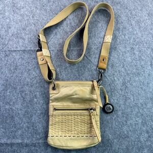 The Sak Mustard Color Crossbody Multi-Pocket Adjustable Travel Purse